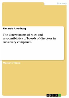 The determinants of roles and responsibilities of boards of directors in subsidiary companies (eBook, PDF)