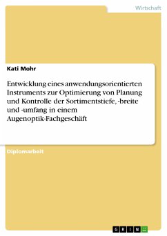 Entwicklung eines anwendungsorientierten Instruments zur Optimierung von Planung und Kontrolle der Sortimentstiefe, -breite und -umfang in einem Augenoptik-Fachgeschäft (eBook, PDF) - Mohr, Kati