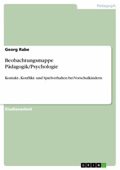 Beobachtungsmappe Pädagogik/Psychologie (eBook, PDF) - Rabe, Georg