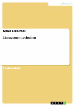 Managementtechniken (eBook, PDF) - Ledderhos, Manja