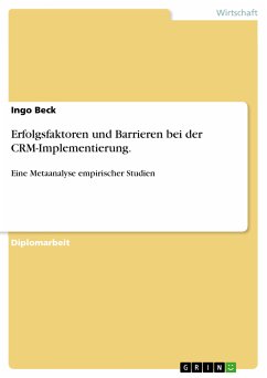 Erfolgsfaktoren und Barrieren bei der CRM-Implementierung - Eine Metaanalyse empirischer Studien (eBook, PDF)