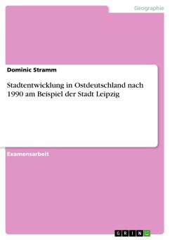 Stadtentwicklung in Ostdeutschland nach 1990 am Beispiel der Stadt Leipzig (eBook, PDF) - Stramm, Dominic