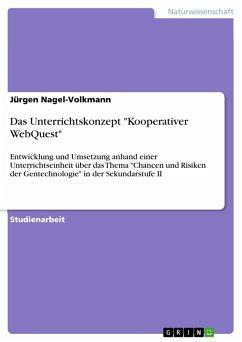 Das Unterrichtskonzept &quote;Kooperativer WebQuest&quote; (eBook, PDF)