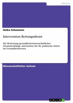 Intervention Rettungsdienst (eBook, ePUB) - Schumann, Heiko