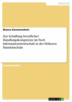 Zur Schaffung beruflicher Handlungskompetenz im Fach Informationswirtschaft in der Höheren Handelsschule (eBook, PDF)
