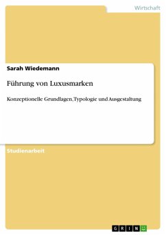 Führung von Luxusmarken (eBook, ePUB) - Wiedemann, Sarah