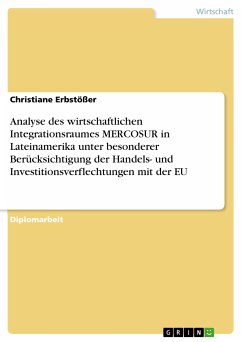 Analyse des wirtschaftlichen Integrationsraumes MERCOSUR in Lateinamerika unter besonderer Berücksichtigung der Handels- und Investitionsverflechtungen mit der EU (eBook, PDF)