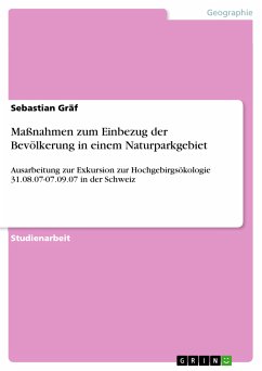 Maßnahmen zum Einbezug der Bevölkerung in einem Naturparkgebiet (eBook, PDF)