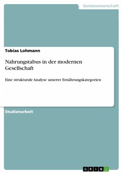 Nahrungstabus in der modernen Gesellschaft (eBook, PDF) - Lohmann, Tobias