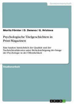 Psychologische Titelgeschichten in Print-Magazinen (eBook, PDF)