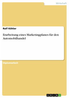 Erarbeitung eines Marketingplanes für den Automobilhandel (eBook, PDF)