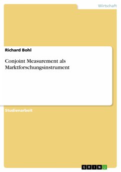 Conjoint Measurement als Marktforschungsinstrument (eBook, PDF) - Bohl, Richard