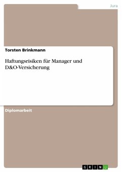 Haftungsrisiken für Manager und D&O-Versicherung (eBook, PDF)
