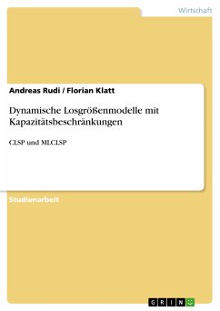 Dynamische Losgrößenmodelle mit Kapazitätsbeschränkungen (eBook, PDF)