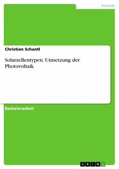 Cover Solarzellentypen. Umsetzung der Photovoltaik (eBook, PDF)