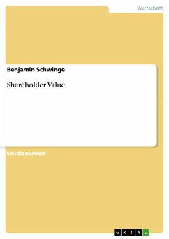 Shareholder Value (eBook, ePUB) - Schwinge, Benjamin
