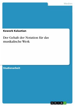 Der Gehalt der Notation für das musikalische Werk (eBook, PDF)
