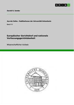 Europäischer Gerichtshof und nationale Verfassungsgerichtsbarkeit (eBook, PDF)