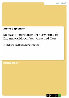 Die zwei Dimensionen der Aktivierung im Circumplex Modell: Von Stress und Flow (eBook, PDF)