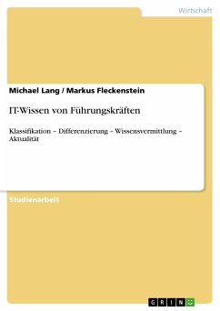 IT-Wissen von Führungskräften (eBook, PDF) - Lang, Michael; Fleckenstein, Markus