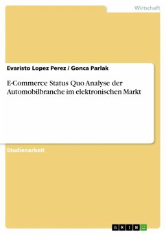 E-Commerce Status Quo Analyse der Automobilbranche im elektronischen Markt (eBook, ePUB)