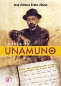 Cover La tesis de Unamuno, 1884