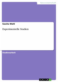 Experimentelle Studien (eBook, PDF)