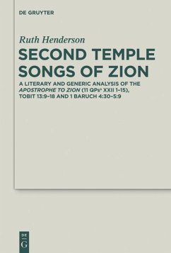 Second Temple Songs of Zion - Henderson, Ruth