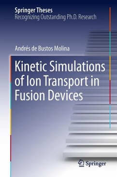 Cover Kinetic Simulations of Ion Transport in Fusion Devices