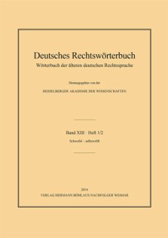 Deutsches Rechtswörterbuch; . / Deutsches Rechtswörterbuch