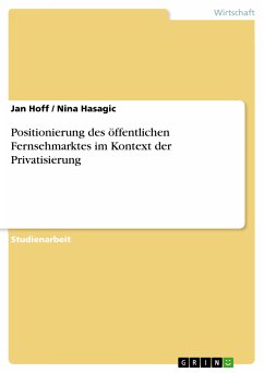 Positionierung des öffentlichen Fernsehmarktes im Kontext der Privatisierung (eBook, PDF) - Hoff, Jan; Hasagic, Nina