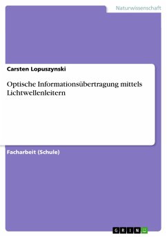 Cover Optische Informationsübertragung mittels Lichtwellenleitern (eBook, PDF)