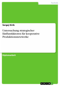 Untersuchung strategischer Einflussfaktoren für kooperative Produktionsnetzwerke (eBook, PDF)