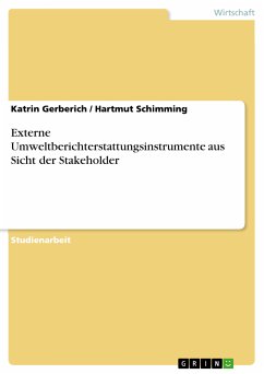 Externe Umweltberichterstattungsinstrumente aus Sicht der Stakeholder (eBook, PDF) - Gerberich, Katrin; Schimming, Hartmut