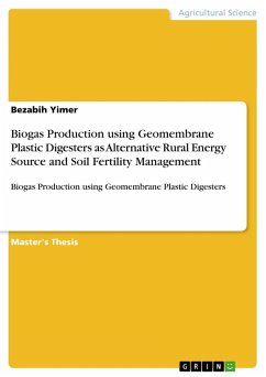 Biogas Production using Geomembrane Plastic Digesters as Alternative Rural Energy Source and Soil Fertility Management - Yimer, Bezabih