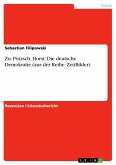 Zu: Pötzsch, Horst: Die deutsche Demokratie (aus der Reihe: ZeitBilder) (eBook, PDF)