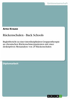 Rückenschulen - Back Schools (eBook, PDF) - Krause, Arno