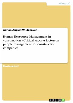 Human Ressource Management in construction - Critical success factors in people management for construction companies (eBook, PDF)