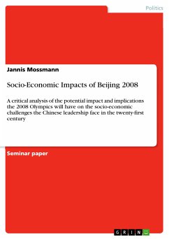 Socio-Economic Impacts of Beijing 2008 (eBook, PDF) - Mossmann, Jannis