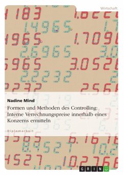 Formen und Methoden des Controlling. Interne Verrechnungspreise innerhalb eines Konzerns ermitteln (eBook, PDF) - Mind, Nadine