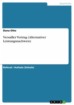Versailler Vertrag (Alternativer Leistungsnachweis) (eBook, PDF)