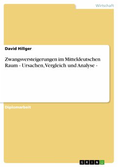 Zwangsversteigerungen im Mitteldeutschen Raum - Ursachen, Vergleich und Analyse - (eBook, PDF)