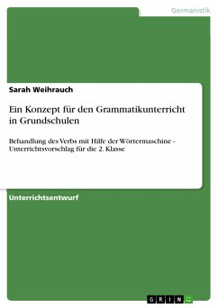 Ein Konzept für den Grammatikunterricht in Grundschulen (eBook, PDF) - Weihrauch, Sarah