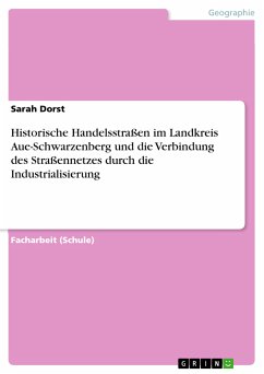 Historische Handelsstraßen im Landkreis Aue-Schwarzenberg und die Verbindung des Straßennetzes durch die Industrialisierung (eBook, PDF) - Dorst, Sarah
