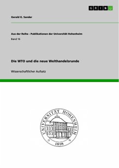 Die WTO und die neue Welthandelsrunde (eBook, PDF)