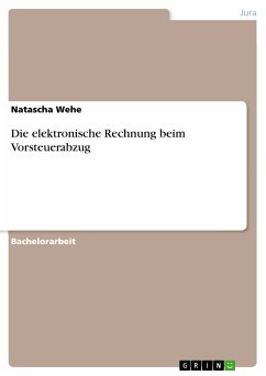 Die elektronische Rechnung beim Vorsteuerabzug (eBook, PDF)