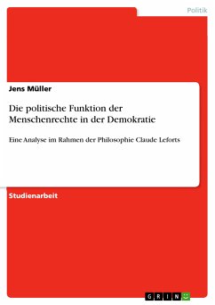 Die politische Funktion der Menschenrechte in der Demokratie (eBook, PDF) - Müller, Jens