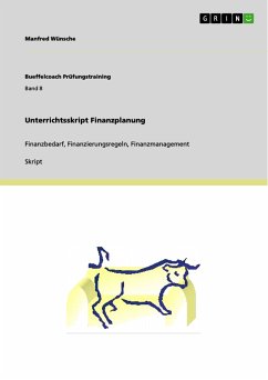 Unterrichtsskript Finanzplanung (eBook, PDF) - Wünsche, Manfred