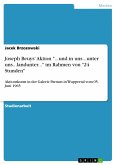 Joseph Beuys' Aktion "...und in uns...unter uns...landunter..." im Rahmen von "24 Stunden" (eBook, ePUB)