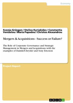 Mergers & Acquisitions - Success or Failure? (eBook, PDF) - Grüsgen, Svenja; Kyriakides, Stelios; Venizelou, Constantia; Papadou, Maria; Alexandrou, Christos